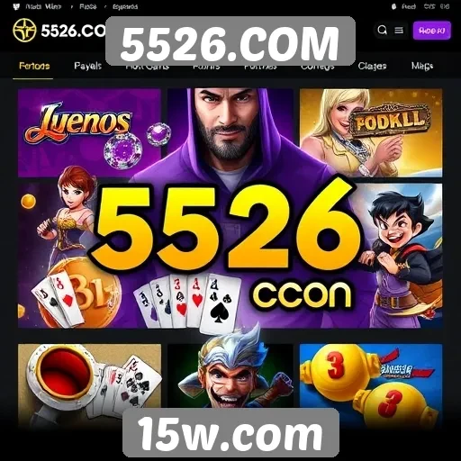 Exploração das ofertas de jogos no site 5526.COM